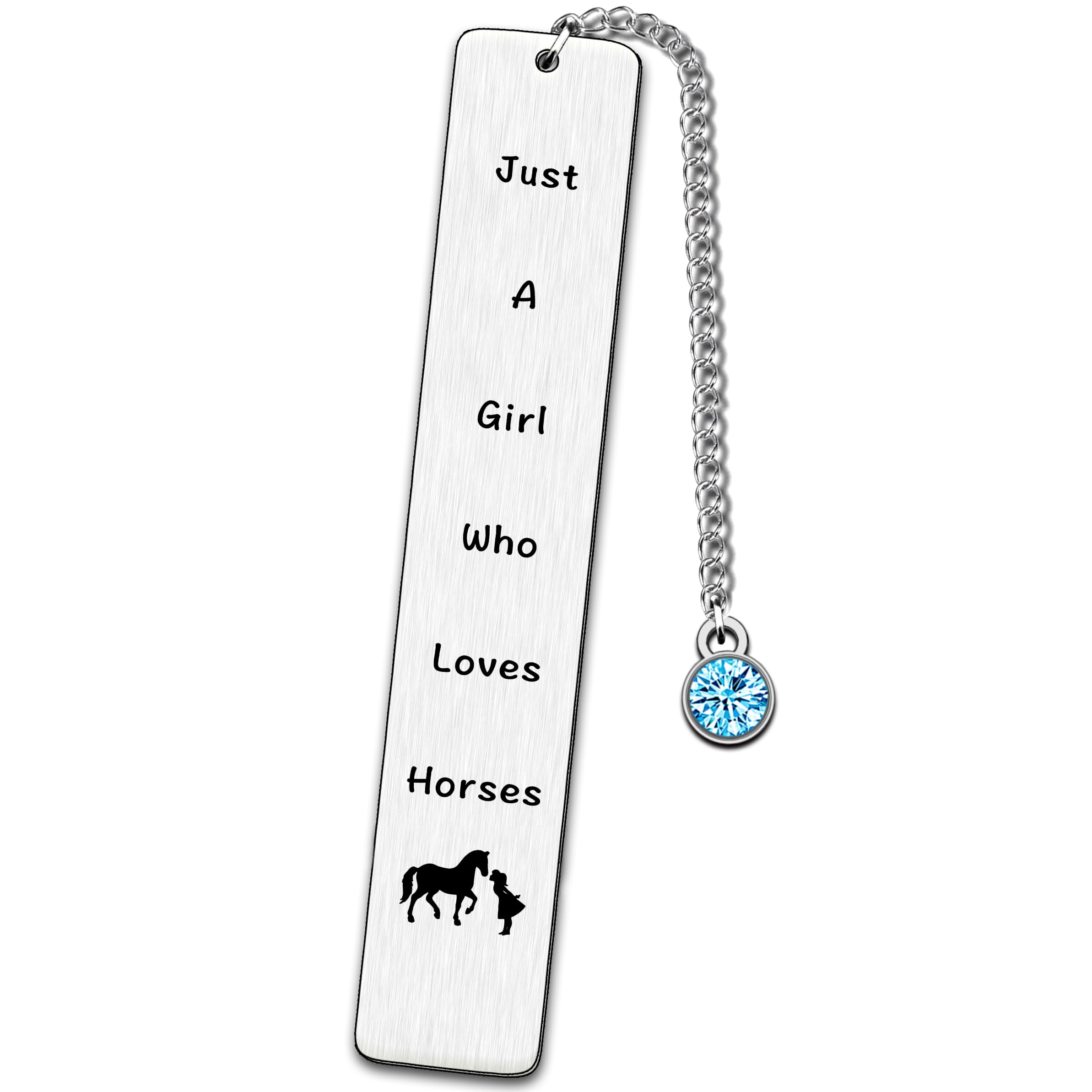 JMIMO Horse Gifts for Girls Horse Bookmark for Horse Lover, Silver