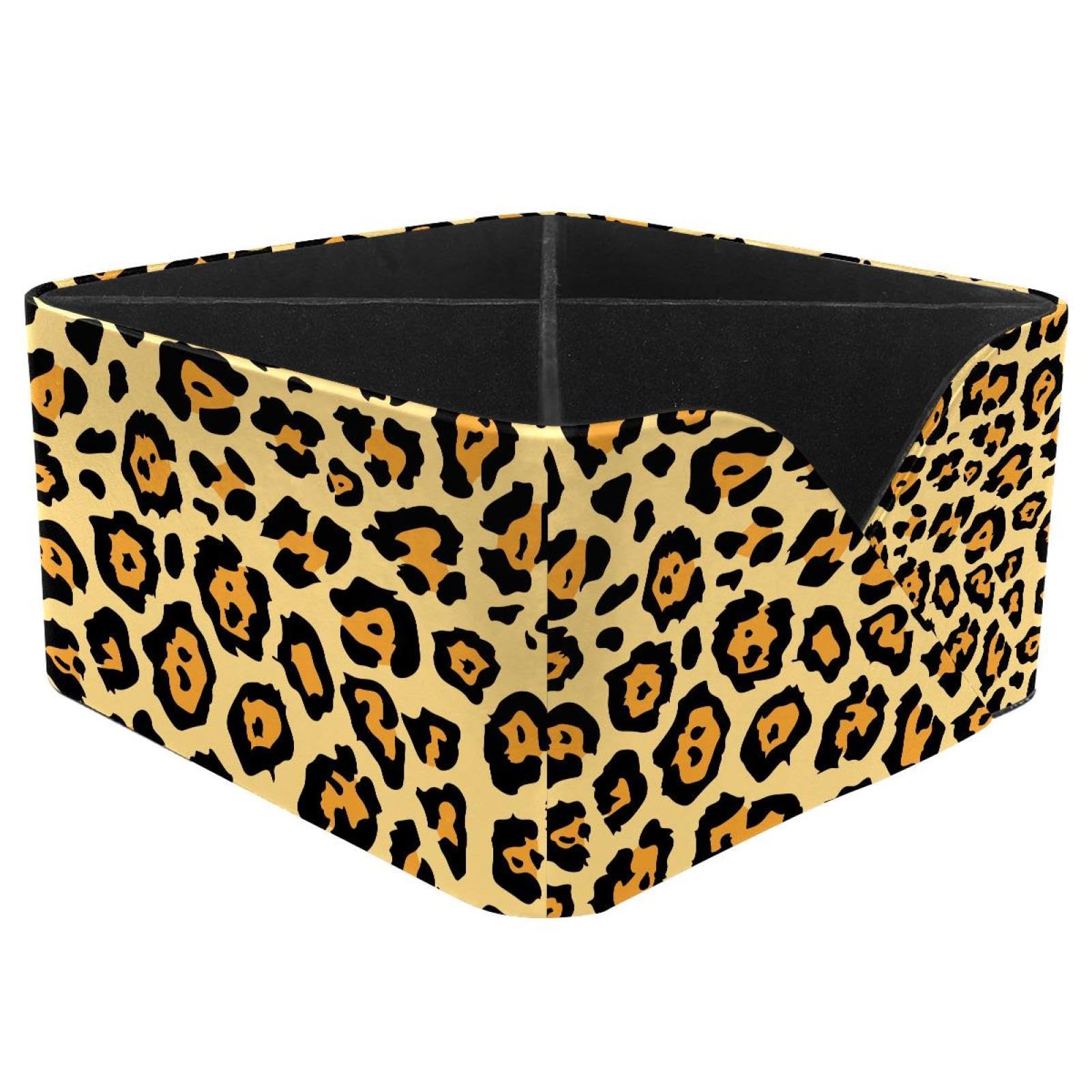 KengjuTesu Animal Tiger Painting Desktop Organizer Pen Holder, Rectangular Pencil Cup for Office, Study and Makeup Stations