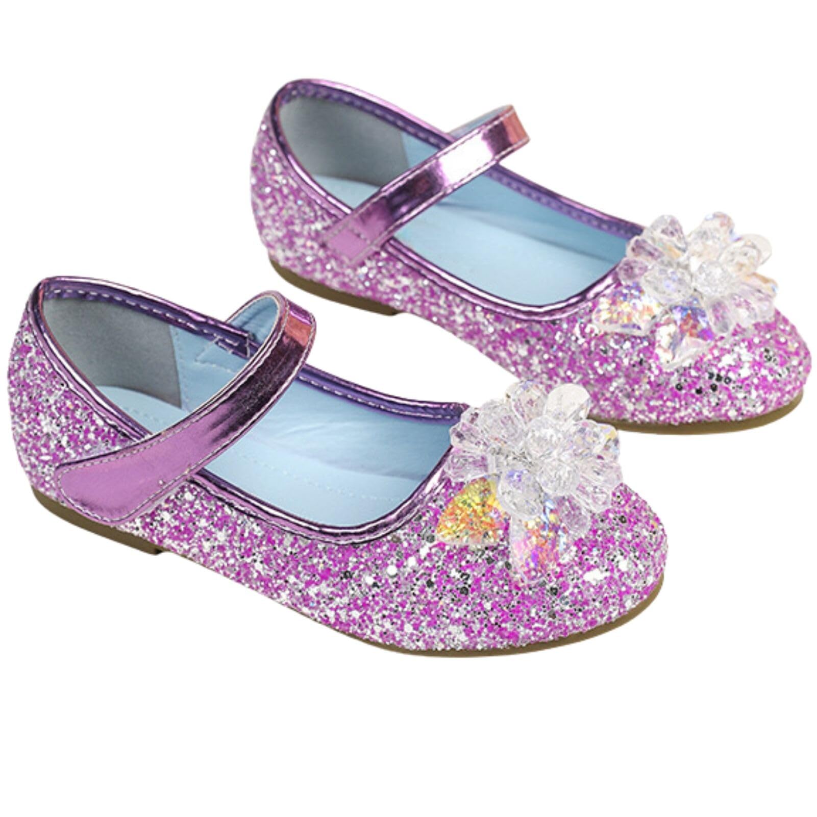 Zapatos de Princesa Elsa para niñas, Bailarinas Disfraces Infantiles para Fiestas, espectáculos y Boda