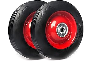 13 Inch Tires for Utility Carts: AR-PRO 6" x 1.5" Flat Free...