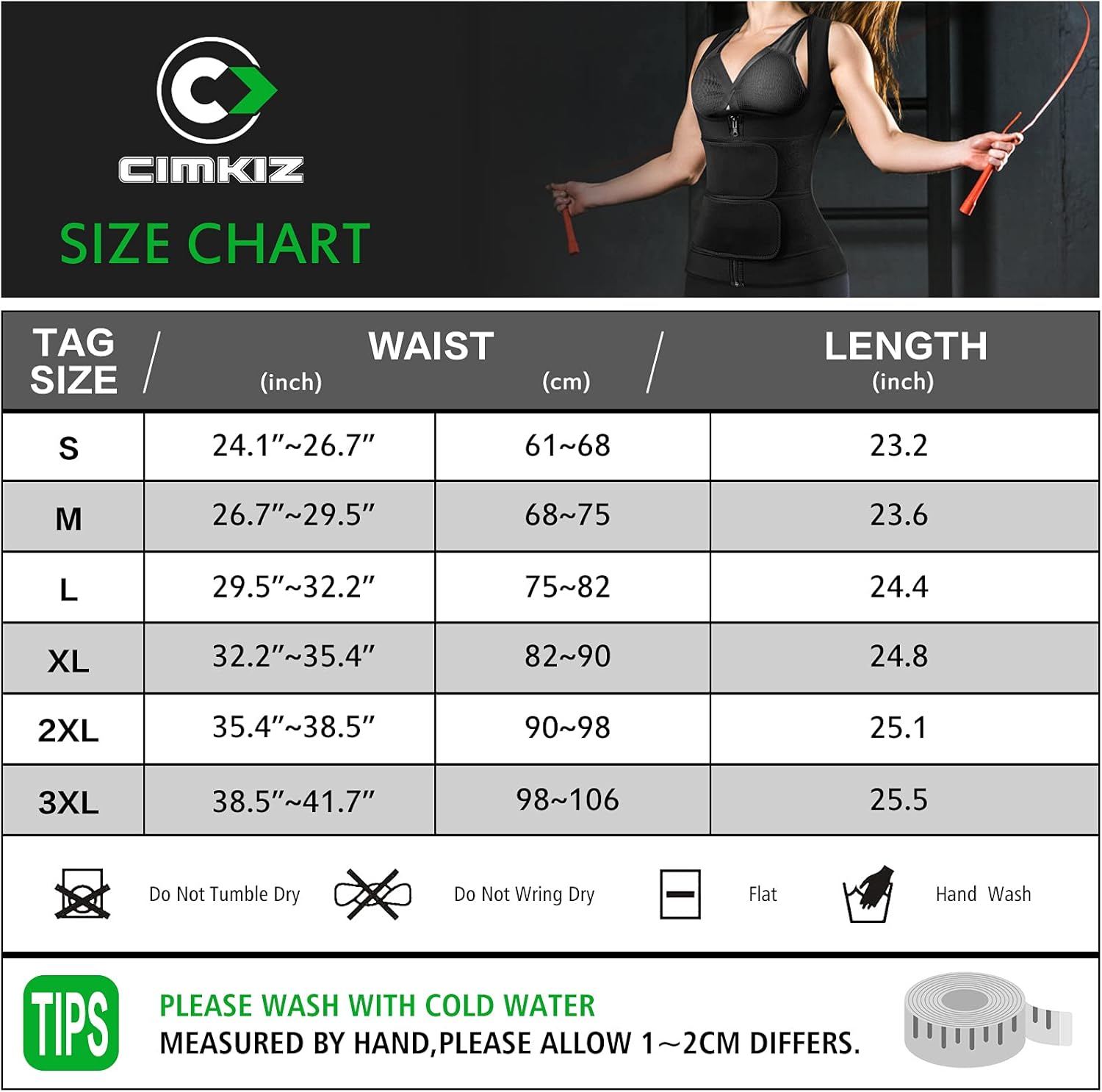 Cimkiz Sweat Vest Waist Trainer for Womens Workout Tank Zipper Vest Adjustable Belt Sauna Suit Compression : Clothing, Shoes & Jewelry
