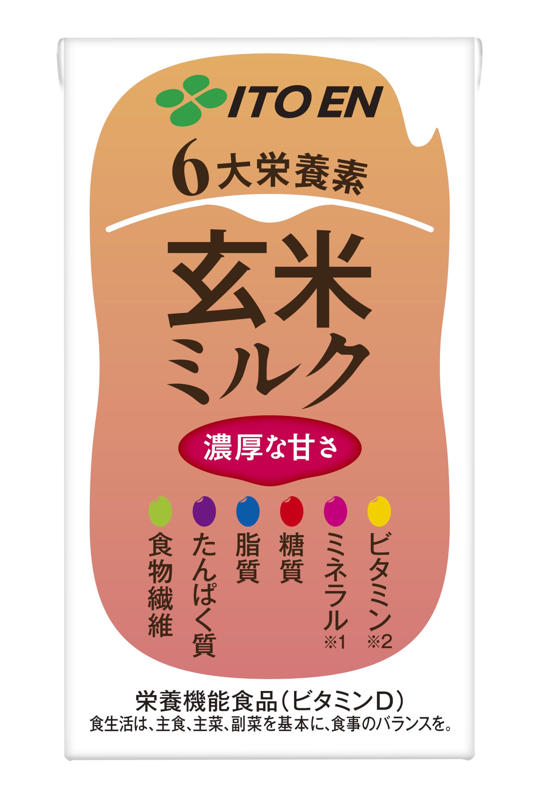 伊藤園 なめらか玄米ミルク 6大栄養素 125ml×18本 紙パック