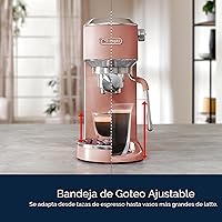 Vista 11 de De'Longhi Dedica Duo Máquina de Espresso Compacta - Cafetera de Preparación en Frío con Varilla Espumadora de Leche - para Espresso, Café Caliente
