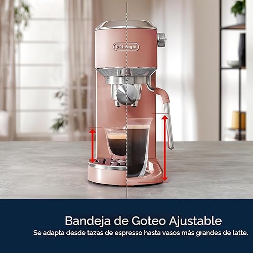 Miniatura 11 de De'Longhi Dedica Duo - Máquina compacta de café expreso, cafetera fría con espumador de leche, para café expreso, café caliente y helado,