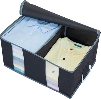 ASTRO storage box for clothing black non-woven fabric activated carbon 002-35