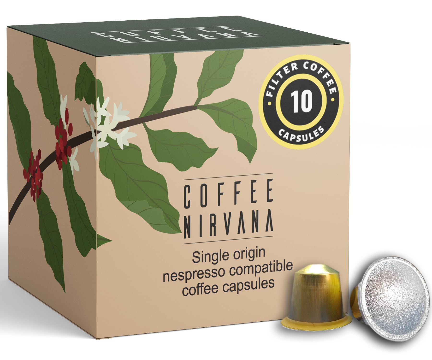 Coffee Nirvana, South Indian Filter Coffee, Box of 10, Nespresso Compatible Aluminum Capsules (B0CP7BC7J4) Amazon Price History, Amazon Price Tracker