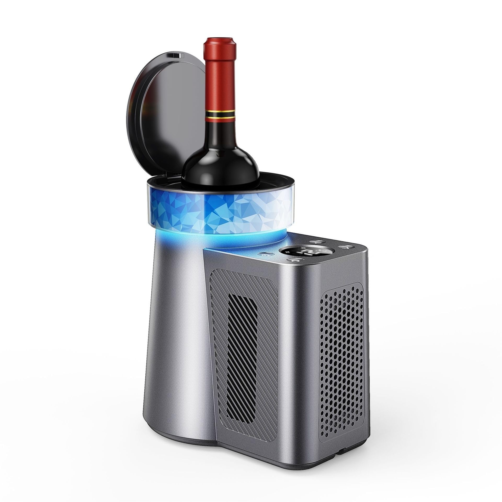 Raffreddatore veloce per vino in 8 minuti, diluizione senza ghiaccio, refrigerante portatile per vino rosso, frigorifero elettrico per vino bianco/birra, adatto per casa, feste, bar