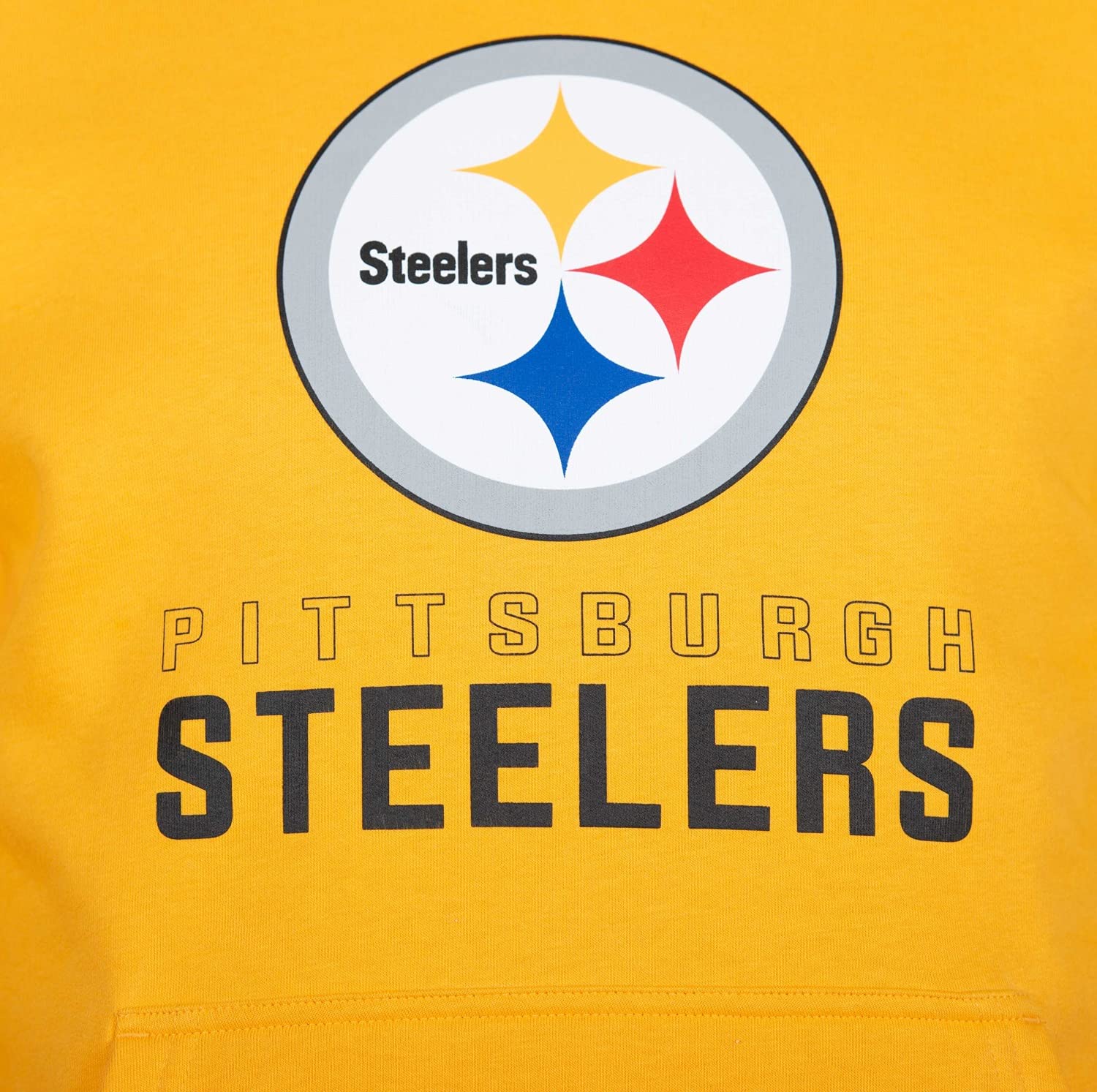 New Era - NFL Pittsburgh Steelers Team Logo and Name Hoodie - Steelers Gold Coloris Steelers Gold