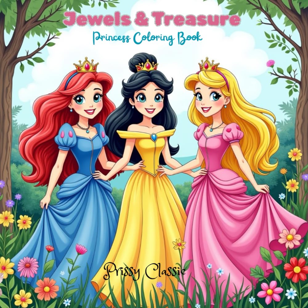 JEWELS & TREASURE: PRINCESS COLORING BOOK