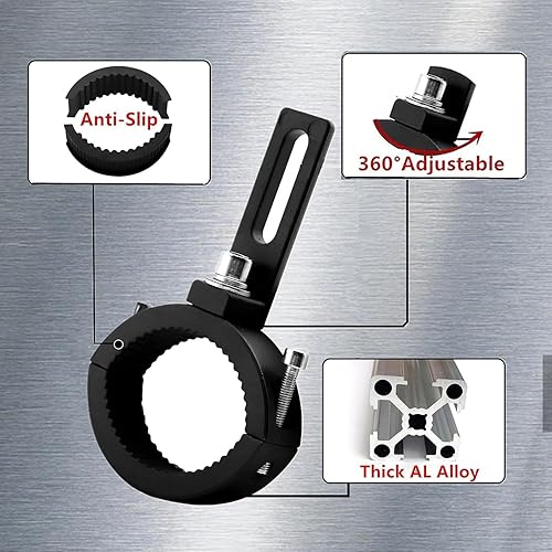 Miniatura 2 de Soportes de montaje para proyector de motocicleta, abrazadera de tubo de motocicleta, abrazadera de montaje de señal de giro, soporte de luz