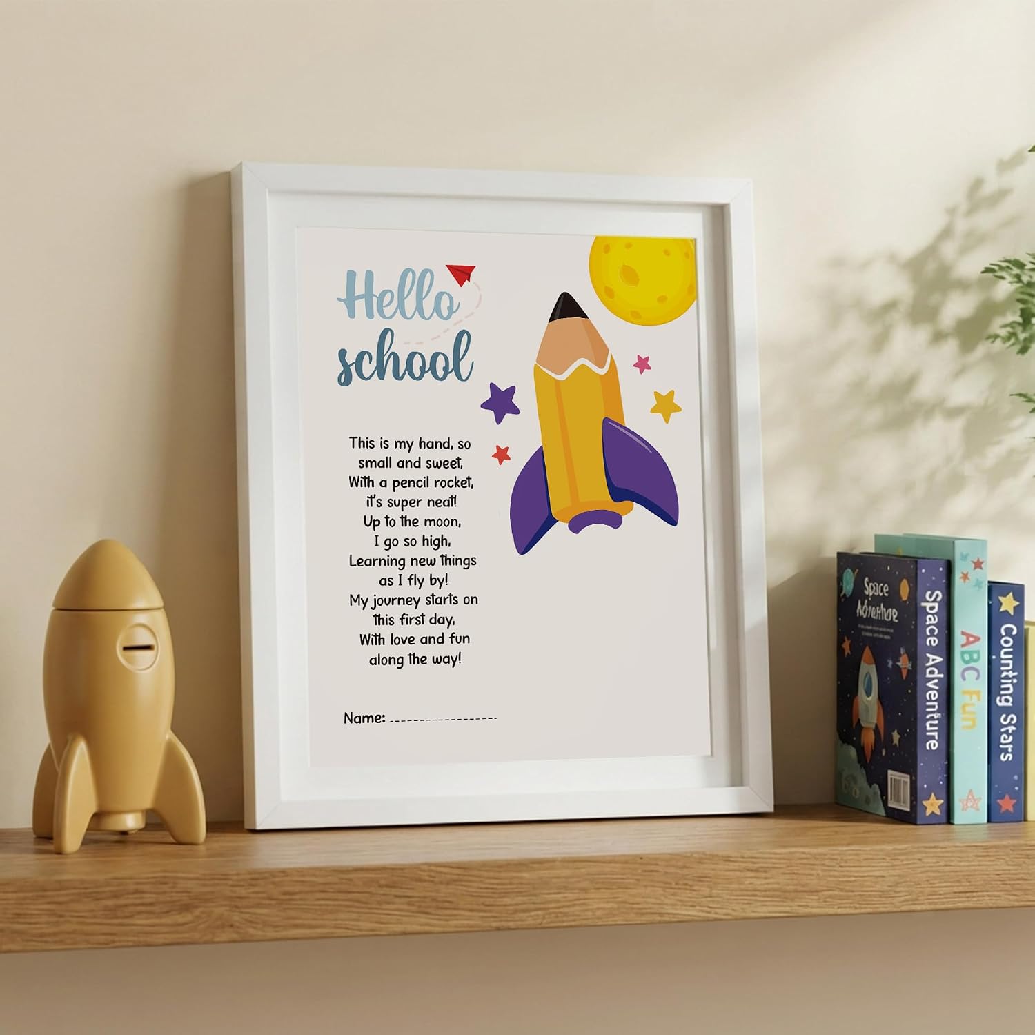 10 First Day Of School Handprint Art, Back to School DIY Handprint-1 image 3