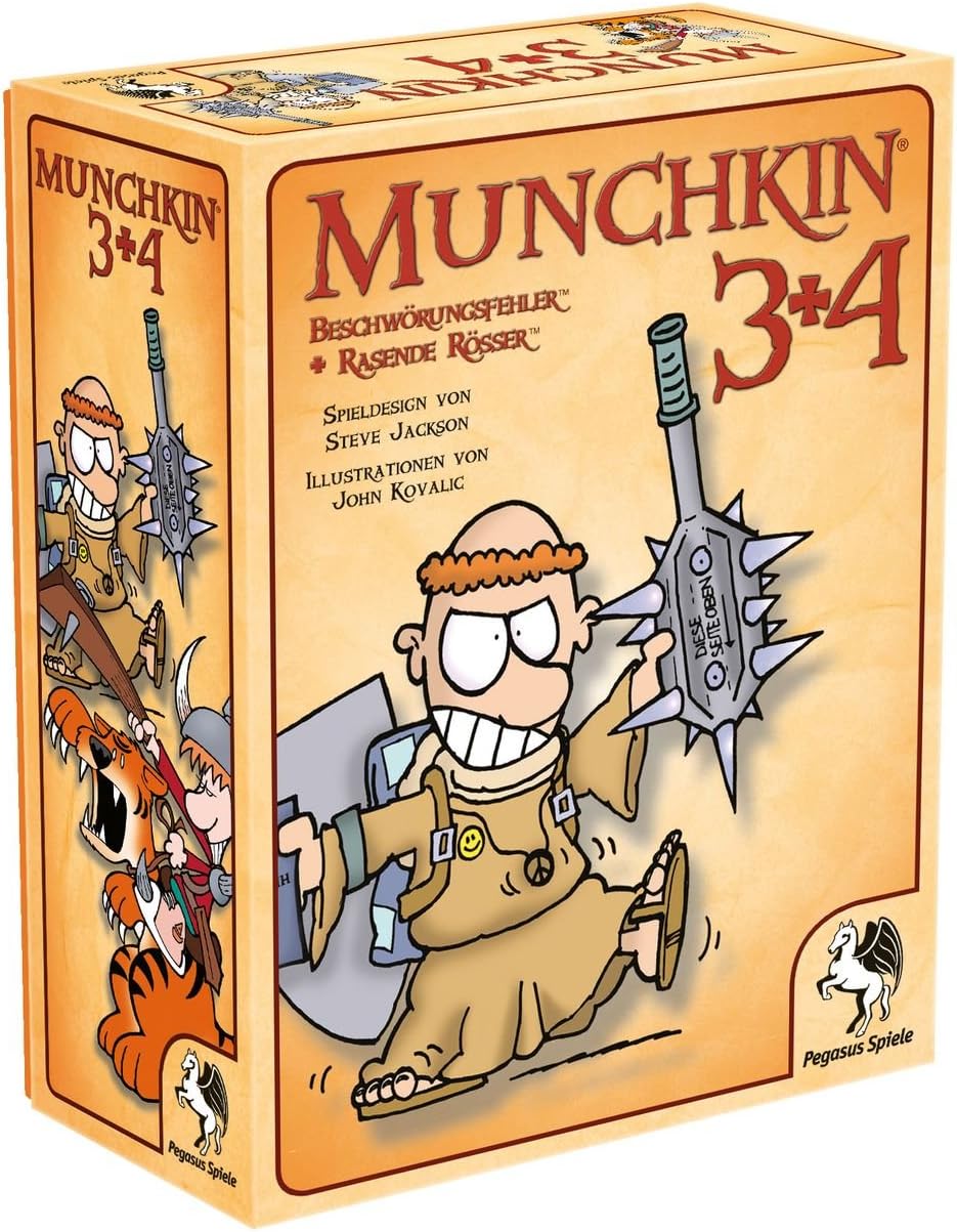 Pegasus Spiele 17224G - Munchkin 3+4, German-Language Card Game