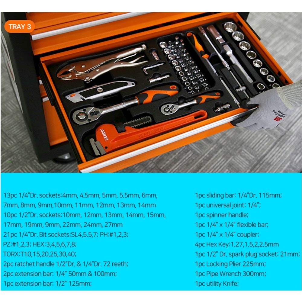 Forbes Kendo Tool Trolley Set, 113 Piece : Amazon.in: Home Improvement