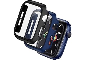 BHARVEST Tempered Glass Apple Watch 2 Case 42mm, Full Coverage Anti-Shock Protective...