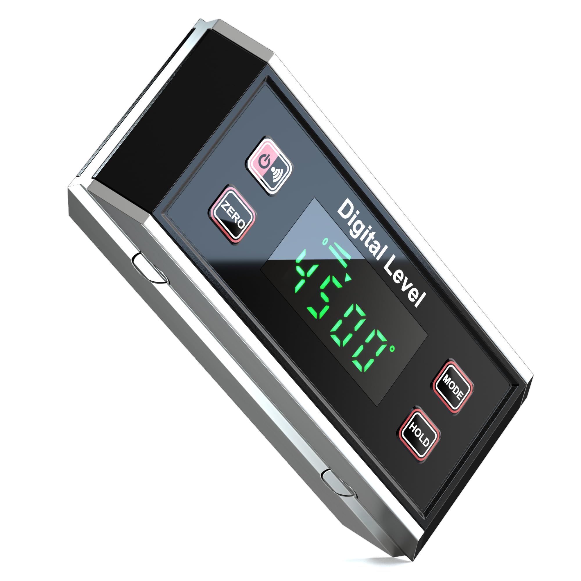Digital Protractor, Digital Level, Angle Finder, Portable Goniometer V-groove Magnetic Base, IP65 Inclinometer, Backlit LCD Display, Slope Percentage%, mm/M, in/ft, Data Hold, Beep Prompt