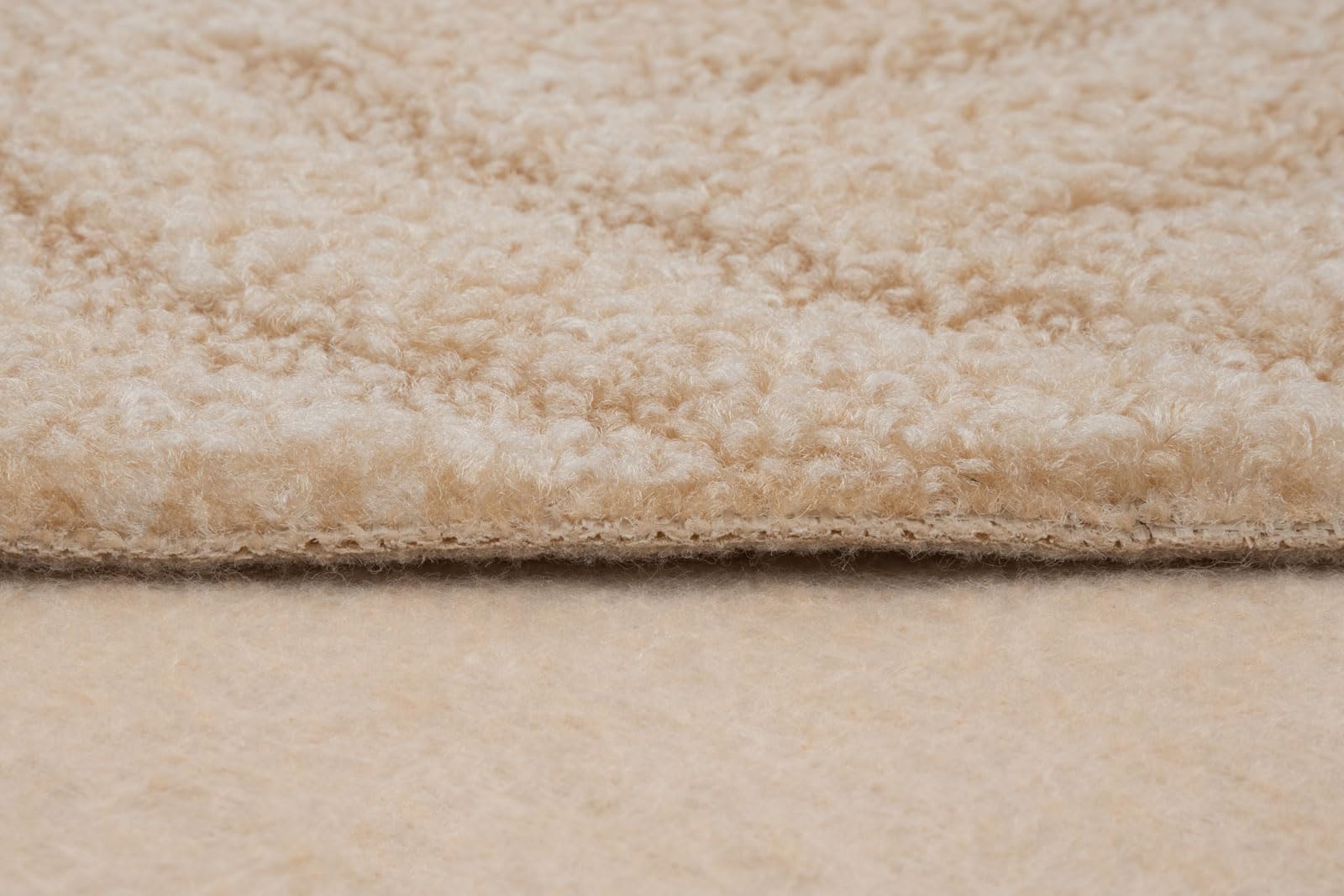 Teppichboden Meterware Auslegware Schlinge Hoch Tief, 2m und 3m (teilweise) 4m 5m breit, Variante: beige hell-braun, 550x400cm