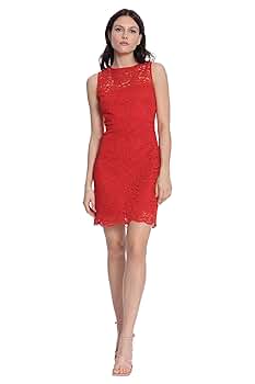 パーティードレス Sleeveless Scalloped Lace Dress CUPSHE Women's Mini Dress Scalloped V Neck Lace Appliques