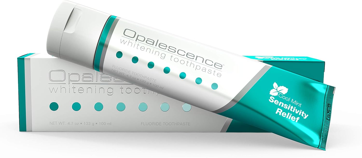 Opalescence Whitening Toothpaste for Sensitive Teeth - Oral Care, Mint Flavor, Gluten Free - 3 Pack