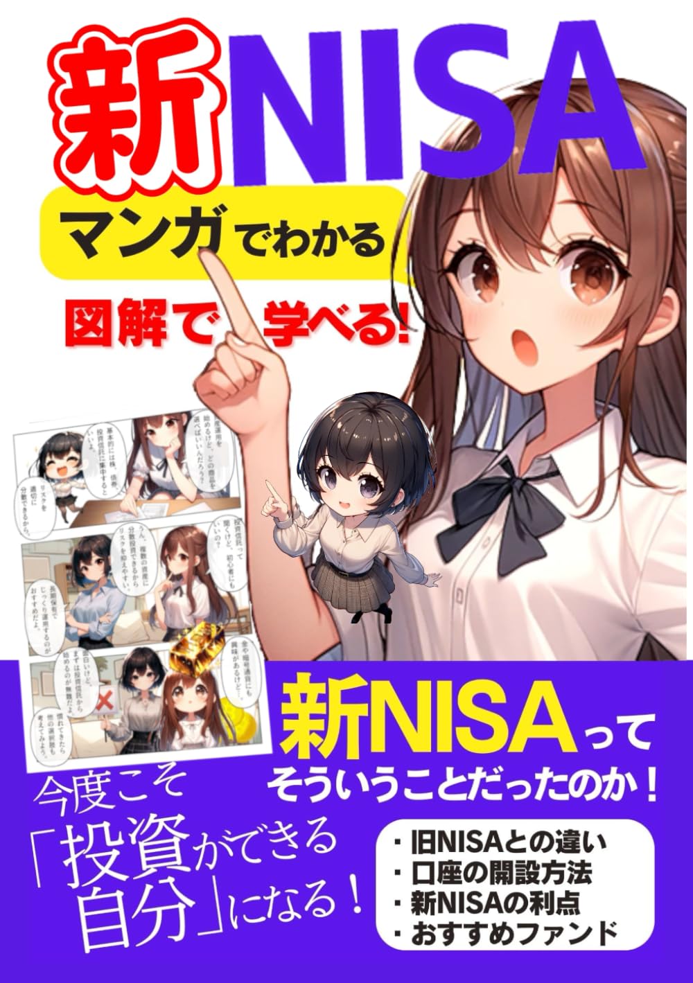 株式投資・NISA初心者・ビジネス書セット 8冊 マンガでわかる新NISA: 投資初心者でも簡単、会社員でもできる入門書