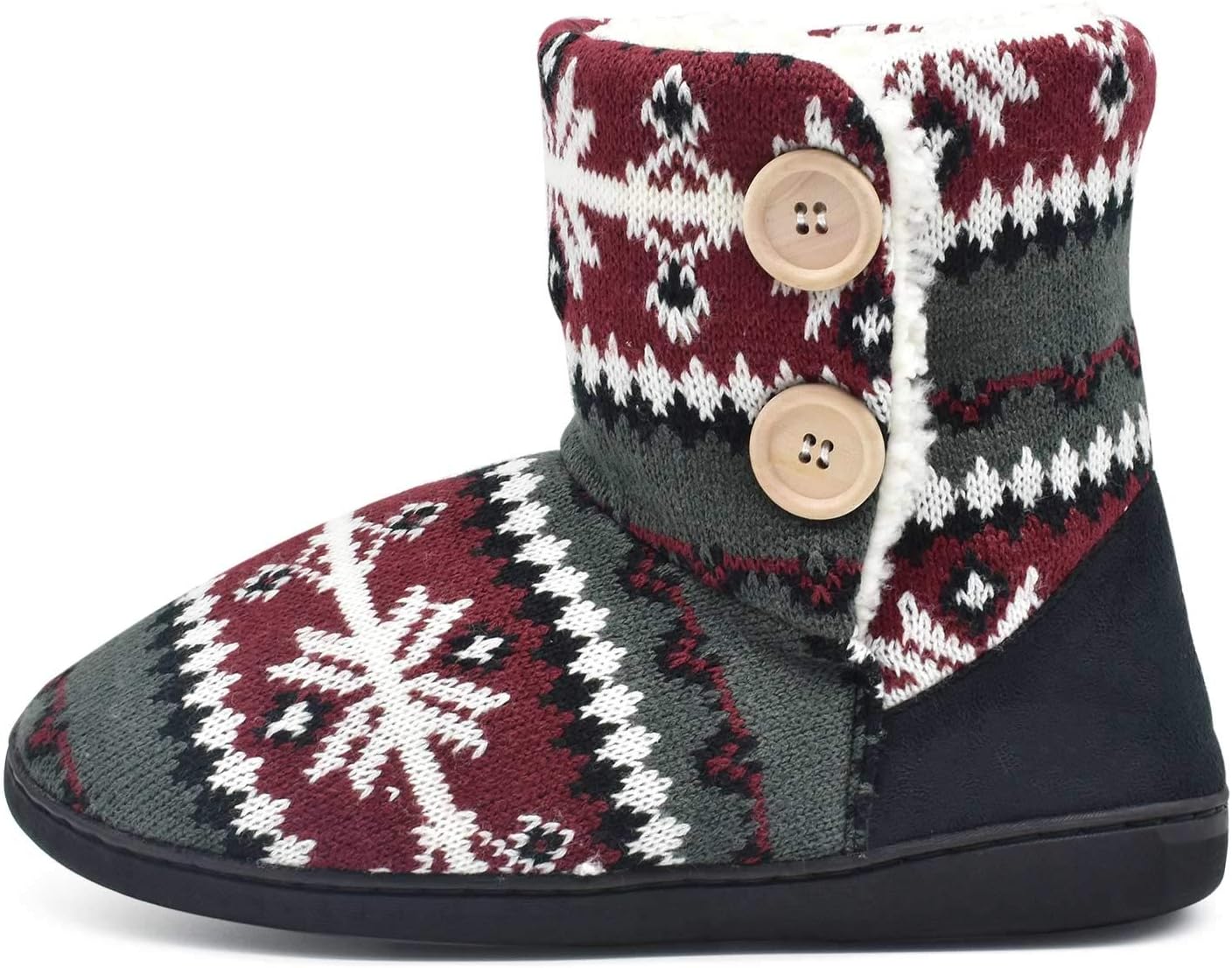 ONCAI Women's Slippers Comfort Knit Boots Winter Warm Outdoor Indoor Shoes - Image 7