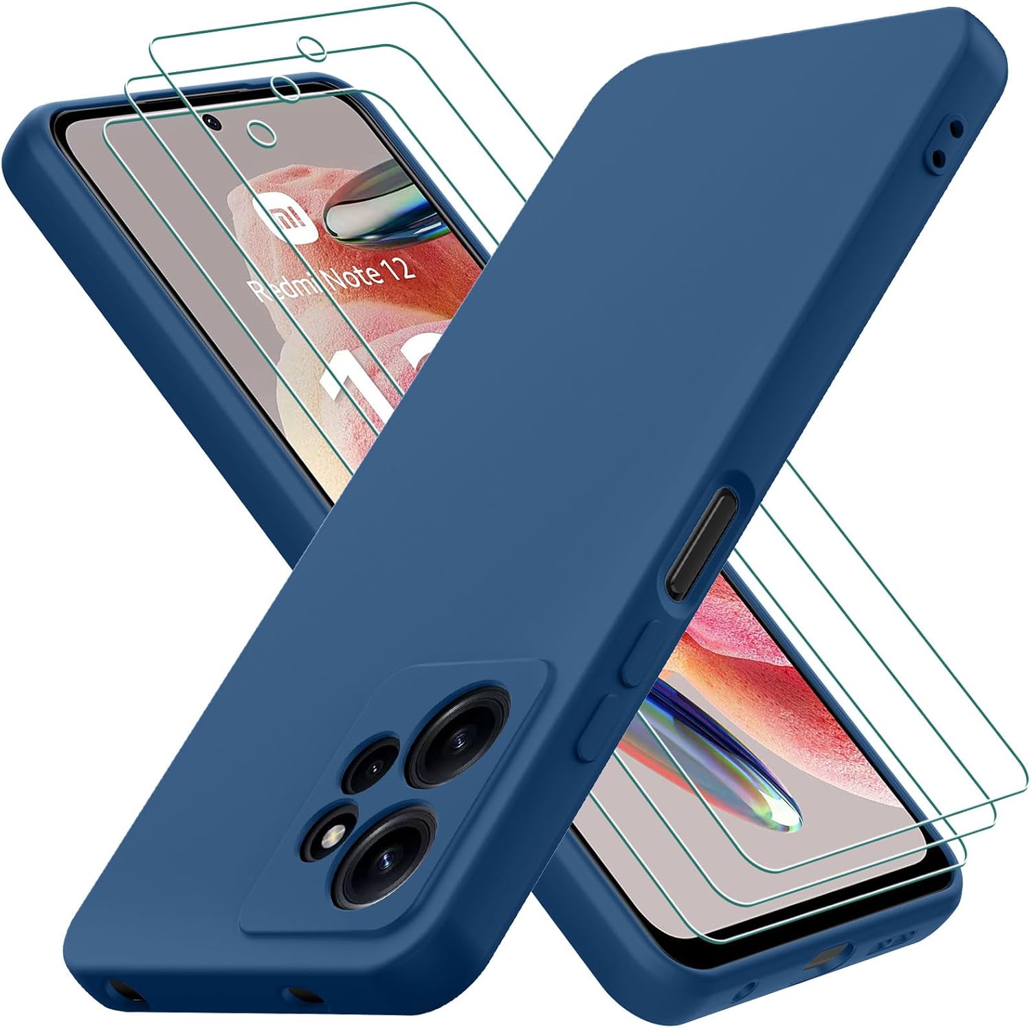 Custodia Silicone Liquido Per Xiaomi Redmi Note 12S - Morbida, Antiurto, Colore Viola - Foto 7