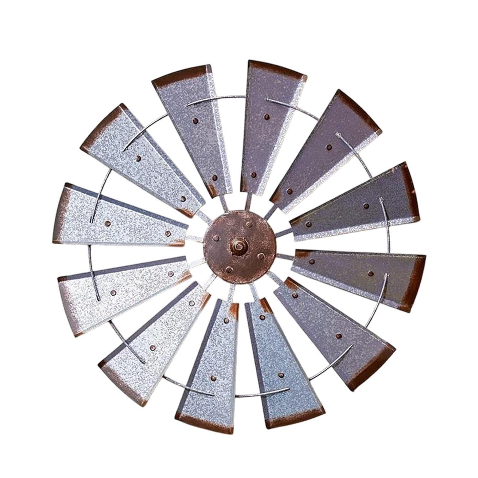mophrati Windmill Wall Sculpture Craft for Living Room Office Indoor