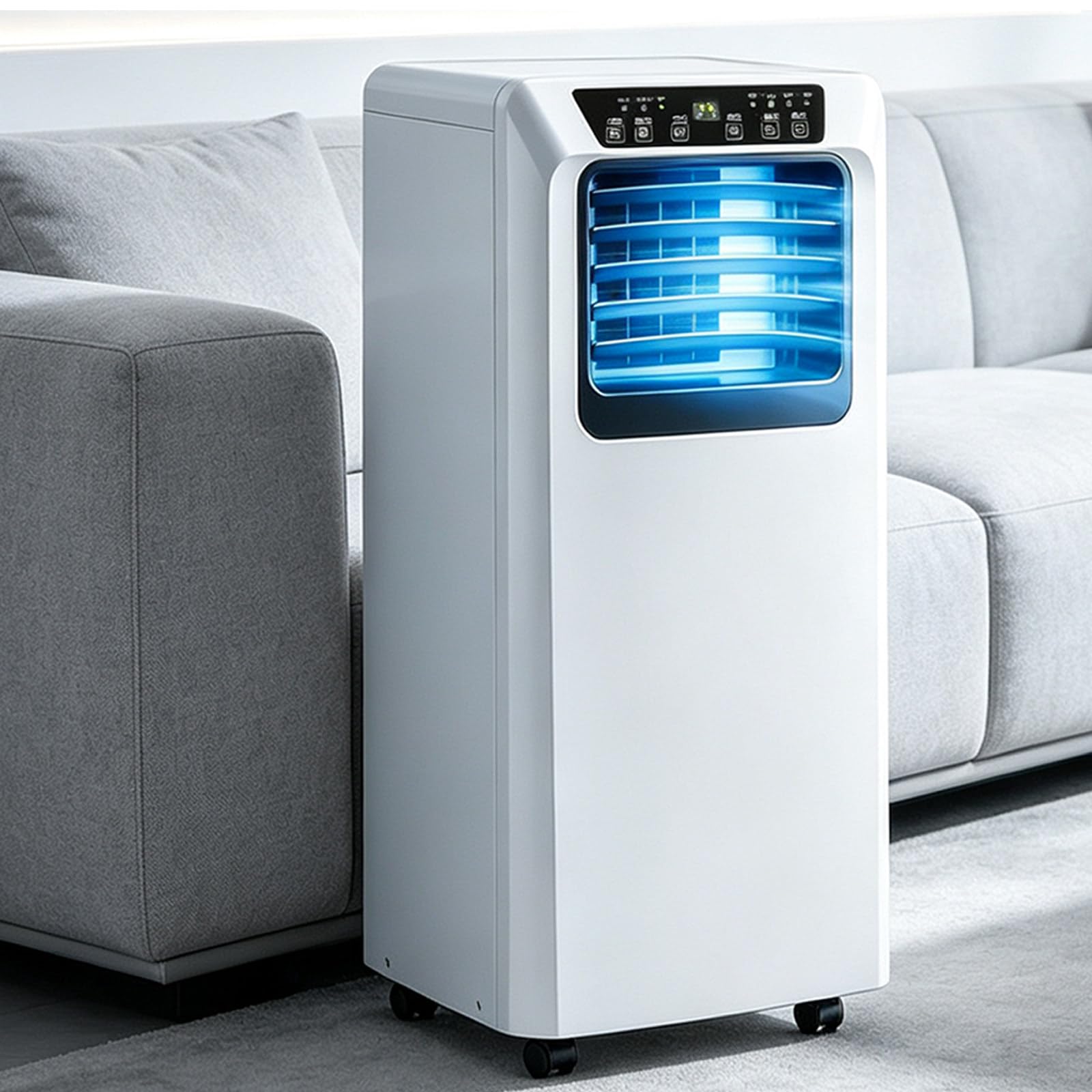 ZenSeFarin Portable Air Conditioner Unit with Remote Control, Quiet Cooling Fan, 120° Oscillation, 24H Timer for Room Office, Smart Design for Sleep Modes and Efficient Cooling