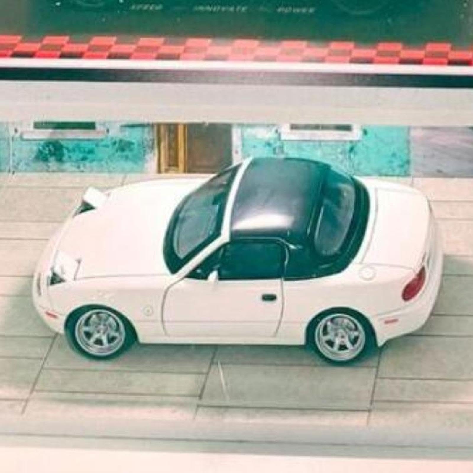 Zabawki, Zabawki dla dzieci, Zabawki dla dzieci, Zabawki, Miniaturowe samochody, Garaż, Gablota wystawowa z akrylowym stojakiem na modele samochodów, zielony