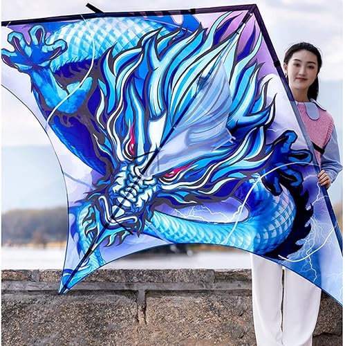 Miniatura 2 de Kites - Cometa gigante de playa para adultos, muy fácil de volar, adecuada para niños y adultos, para la playafiesta de kitecampoparque (tamaño 9.2