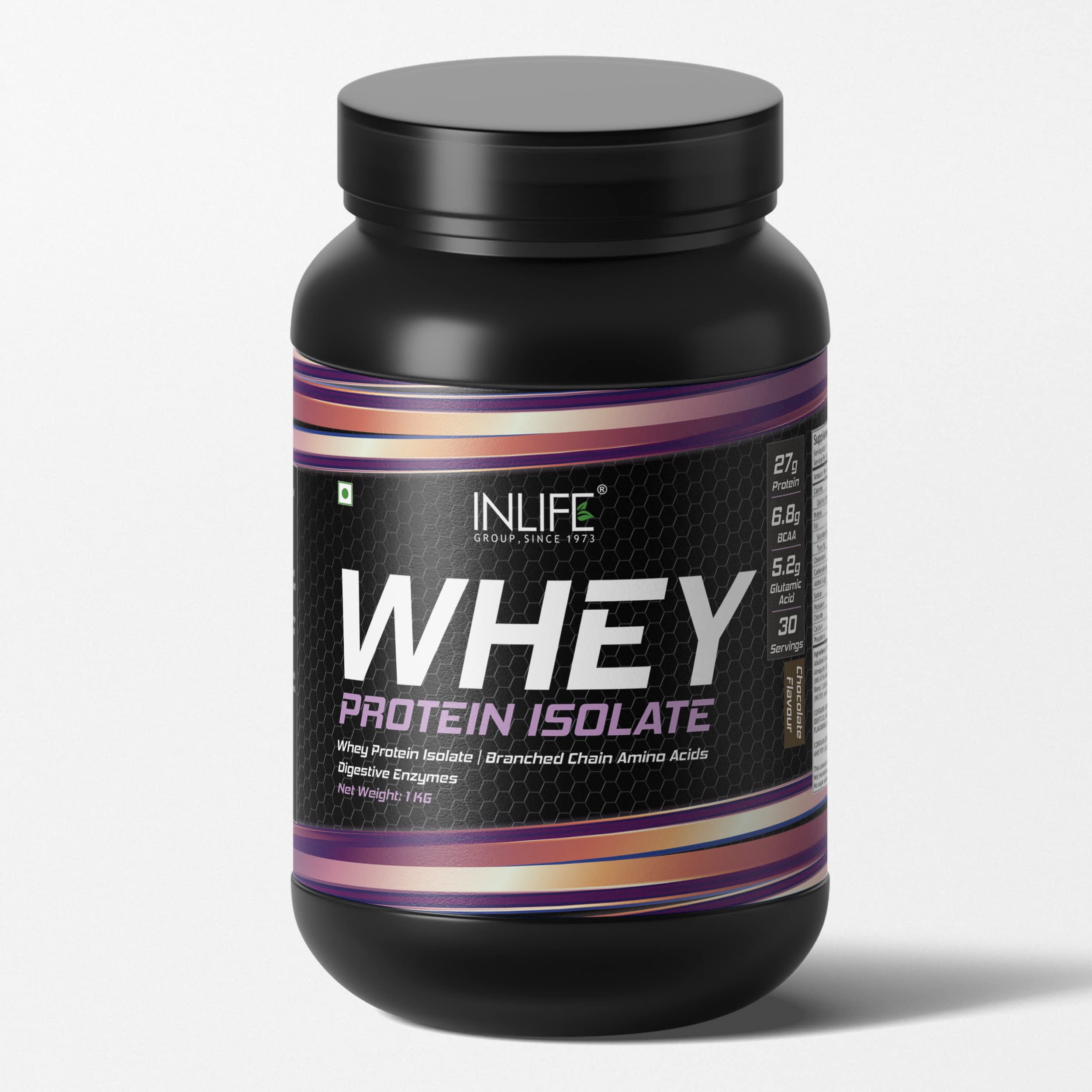 Whey Protein Isolate | 27g Protein Per Serving | (Chocolate, 1kg)
