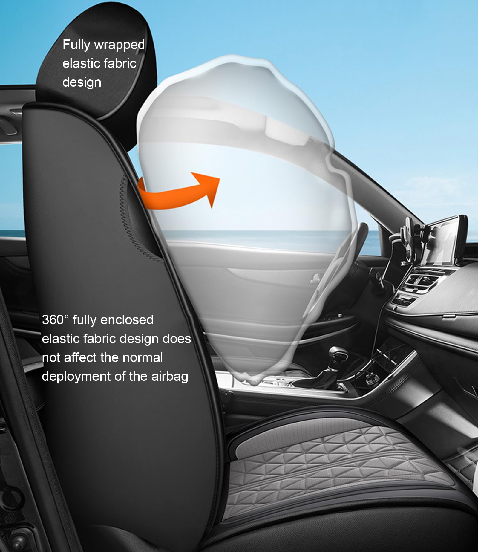 COPERCHI di Auto CAPERCHI- COPERCHI di Auto Auto Auto Comuni COPERCHI Auto Auto 5 SETTI Set in FATTURA UNIVERSALITURA, Fit Universale Compatibile airbag.,E