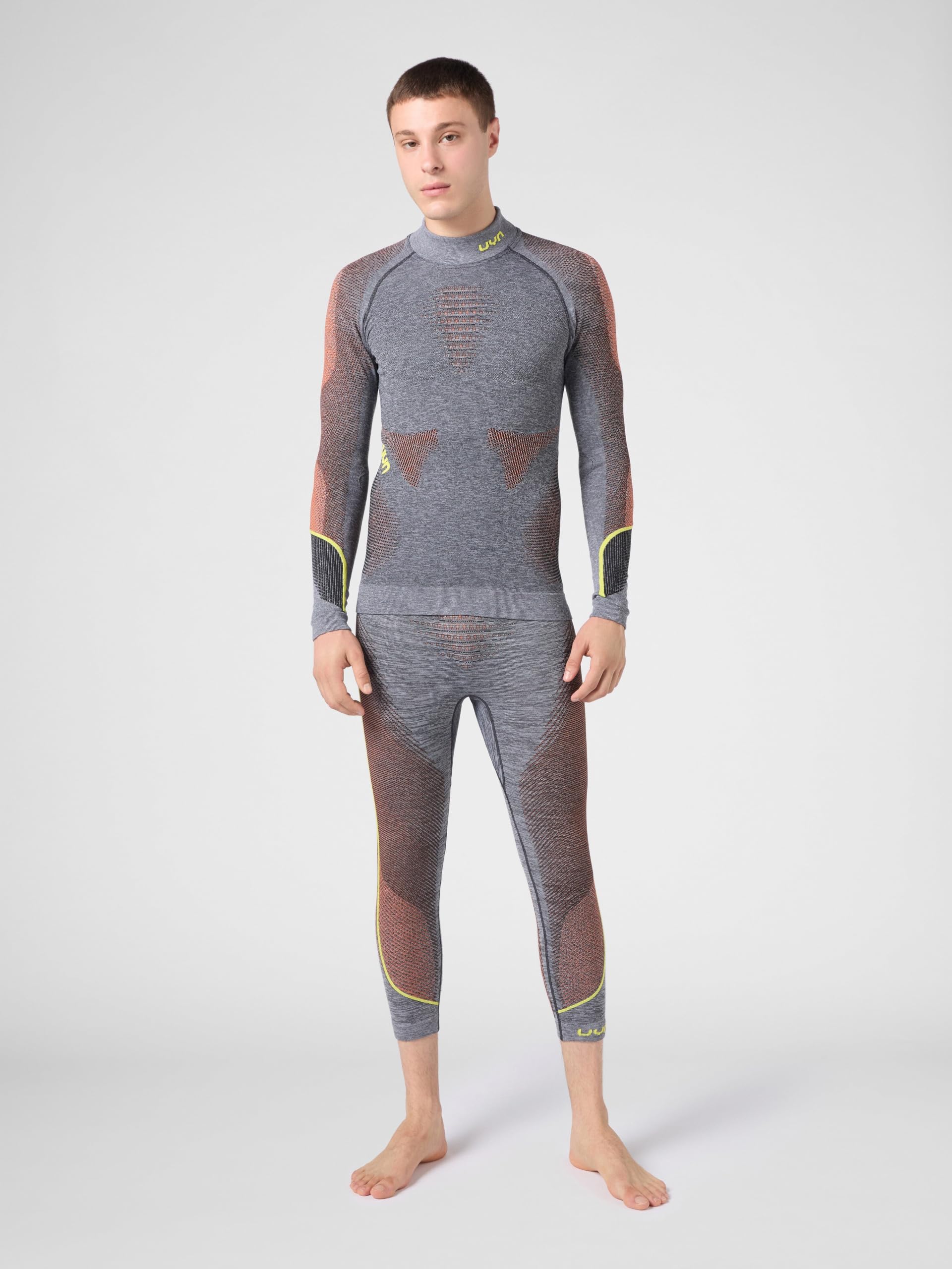 UYN Man Ambityon UW Shirt LG_SL. Melange Turtleneck Uyn Ambityon Maglia Intima Dolcevita Manica Lunga da Uomo Melange Uomo