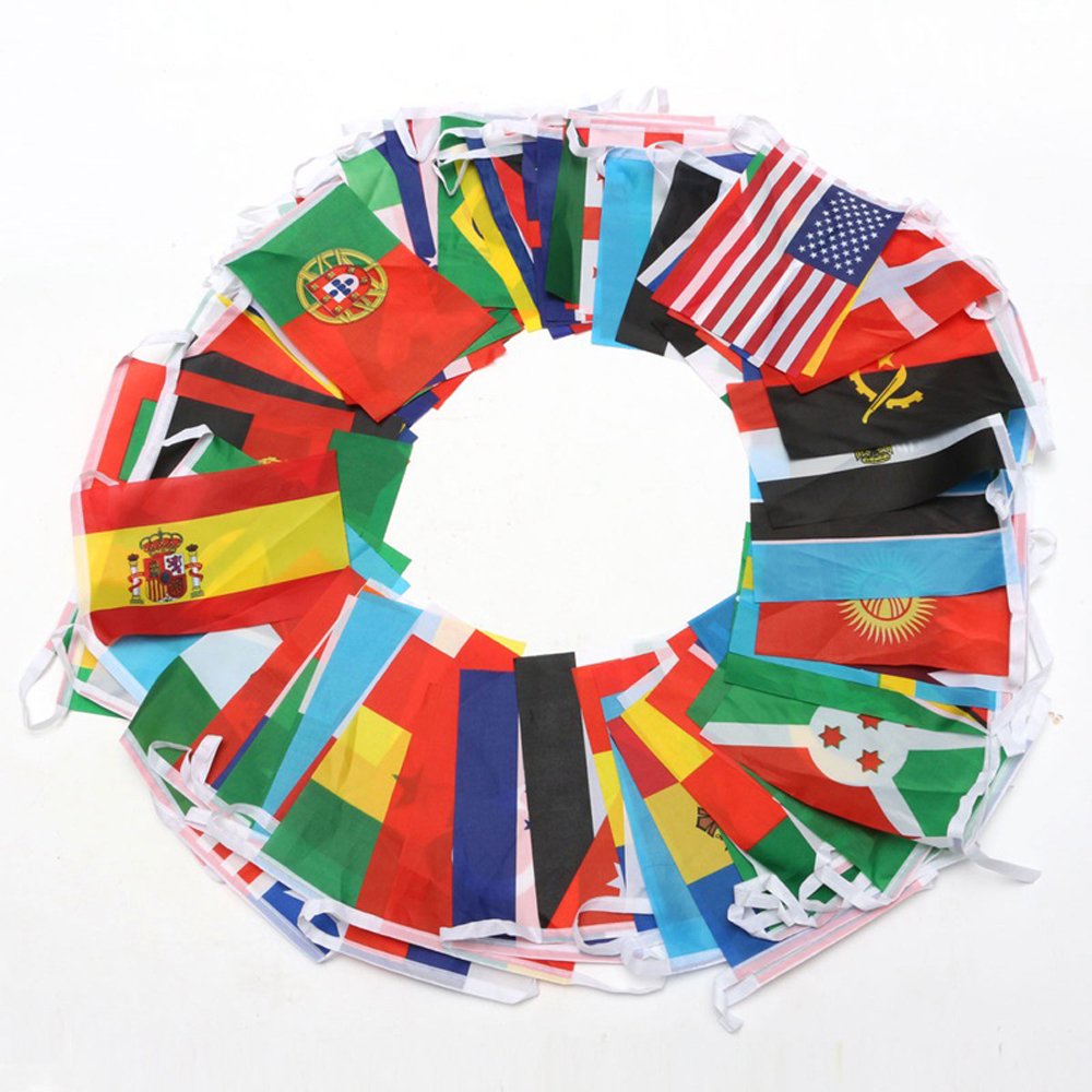 Anley 100 Countries String Flag, International Bunting...B0761TDMD3