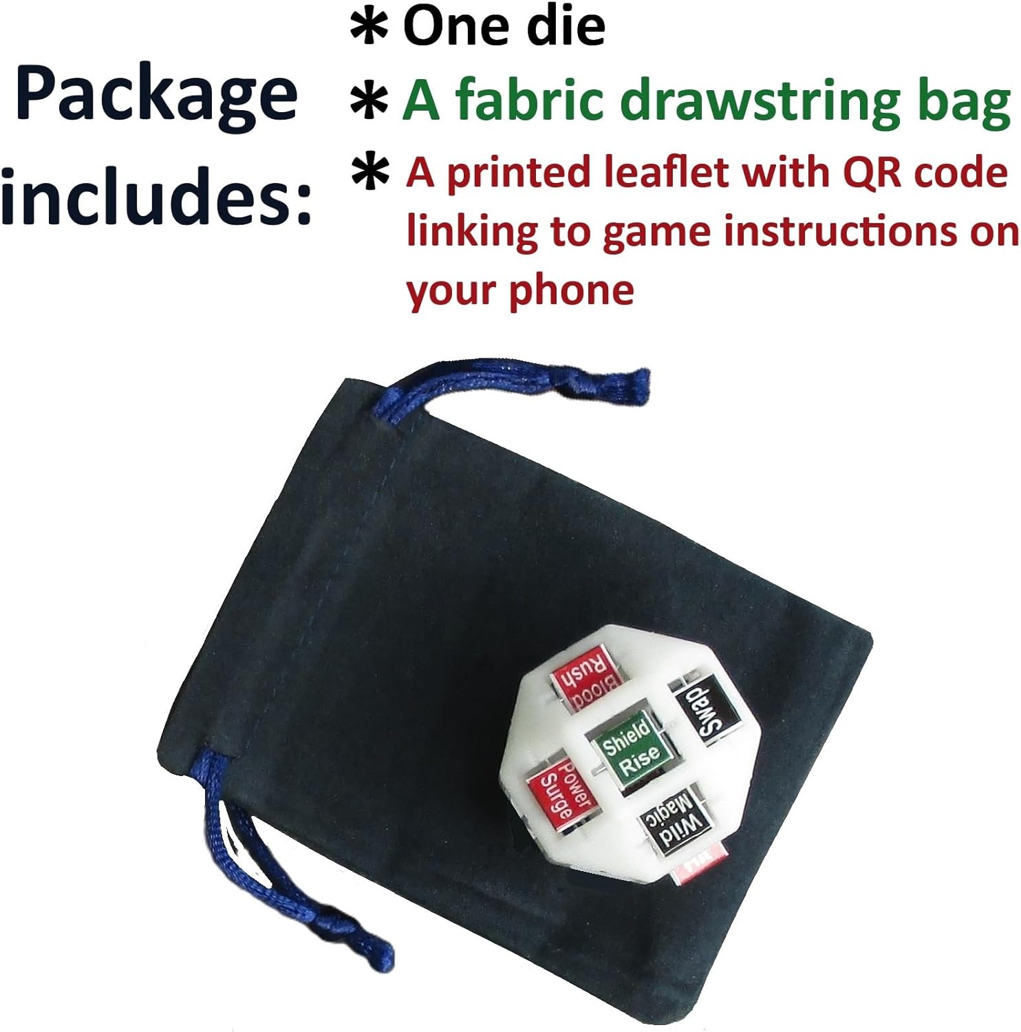 FateScript™ d54 – Command Die for RPG Games | 54 Unique Prompt Actions for DND, Pathfinder & Tabletop Role Playing | Chaos, Combat & Story Generator Dice