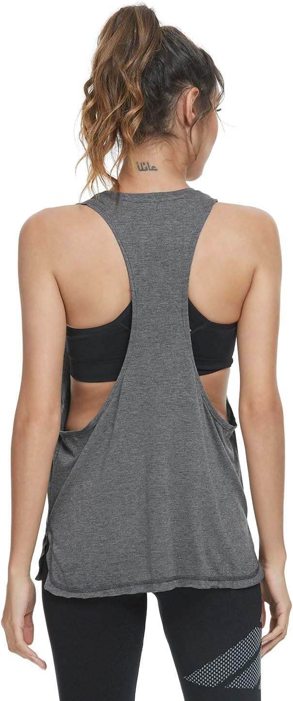 Cosy Pyro Workout Tank Tops for Women Lightweight Running Tanks Basic Gym Tops Sleeveless Athletic Yoga Shirts-4 Pack - Image 4