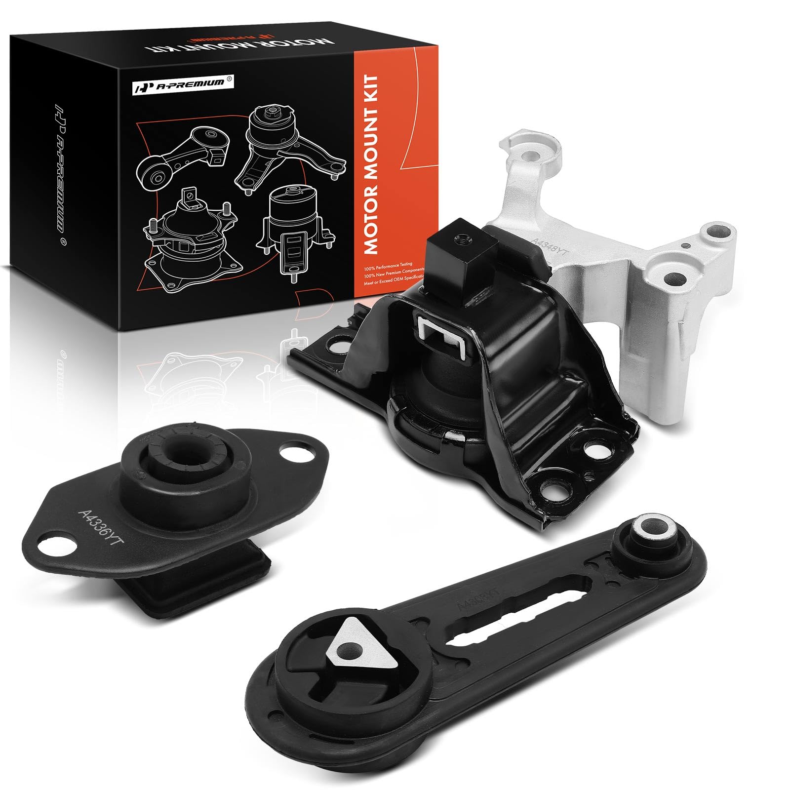 4PCS Engine Motor & Trans Mount Fits Nissan Sentra 98-99 2.0L Manual - View #2
