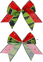 Vista 20 de 12 Piezas 6 Pulgadas Verde Trébol Shamrock Corona Lazos Irlandeses de Arpillera para Día Festivo del Día de San Patricio Decoración de Puerta Pared