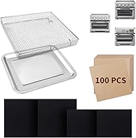 Vista 1 de Cesta para freidora de aire para horno, accesorios para freidora de aire Cuisinart, horno tostador, juego de hornear con cesta de freidora de aire