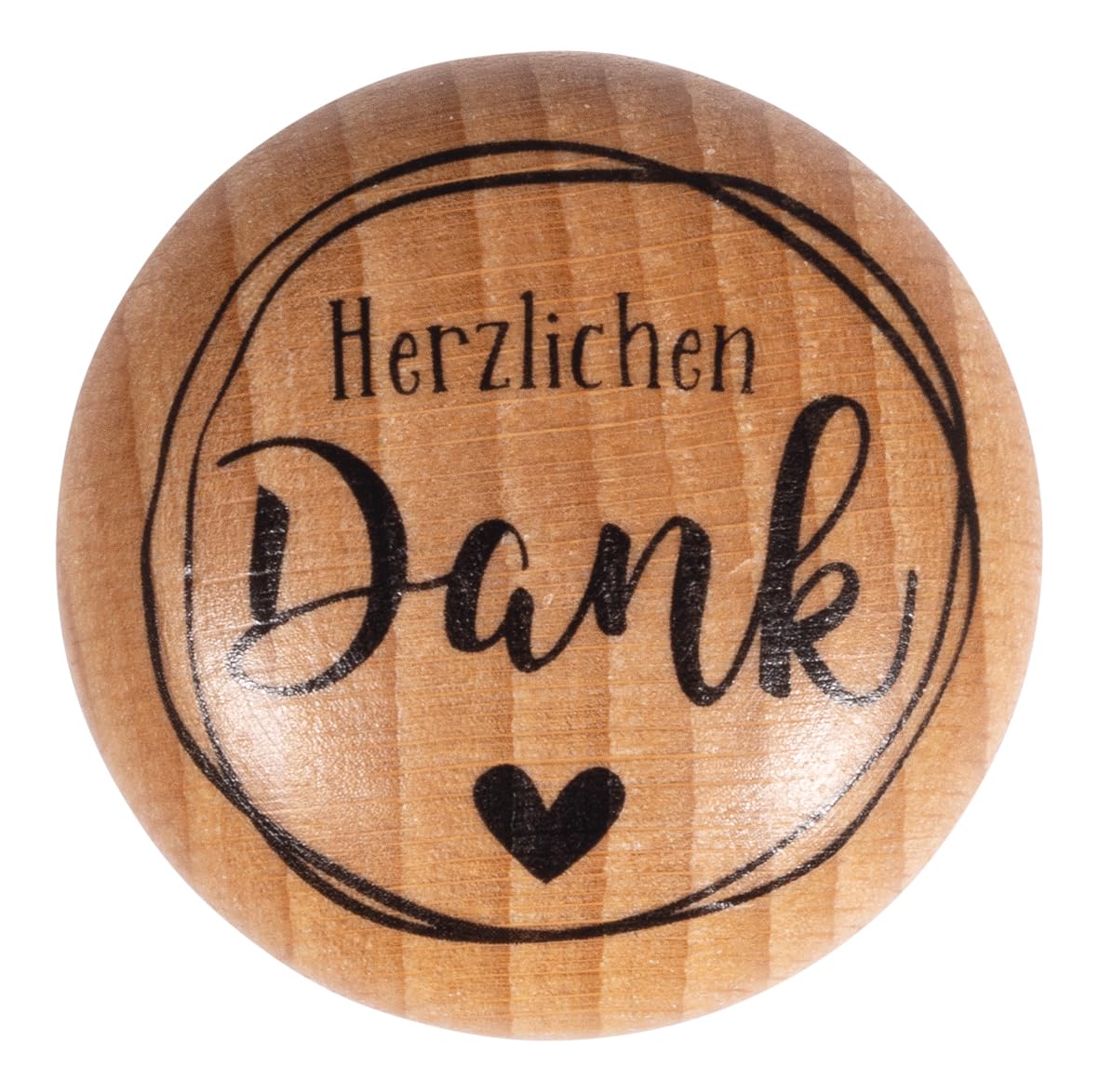 Rayher Stamp Herzlichen Dankt, Round, 3 cm Diameter, Wooden Stamp, butterer Stamp, Round Stamp, Thank You, 29276000
