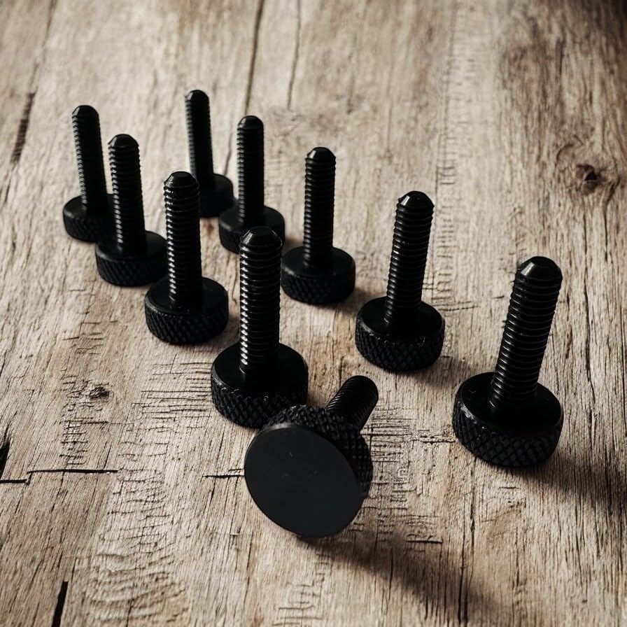 PrecisionGeek M4 Knurled Thumb Screws Aluminium, Hand Tightening Screws for Acrylic Metal & Wood, 3D Printing - Image 2