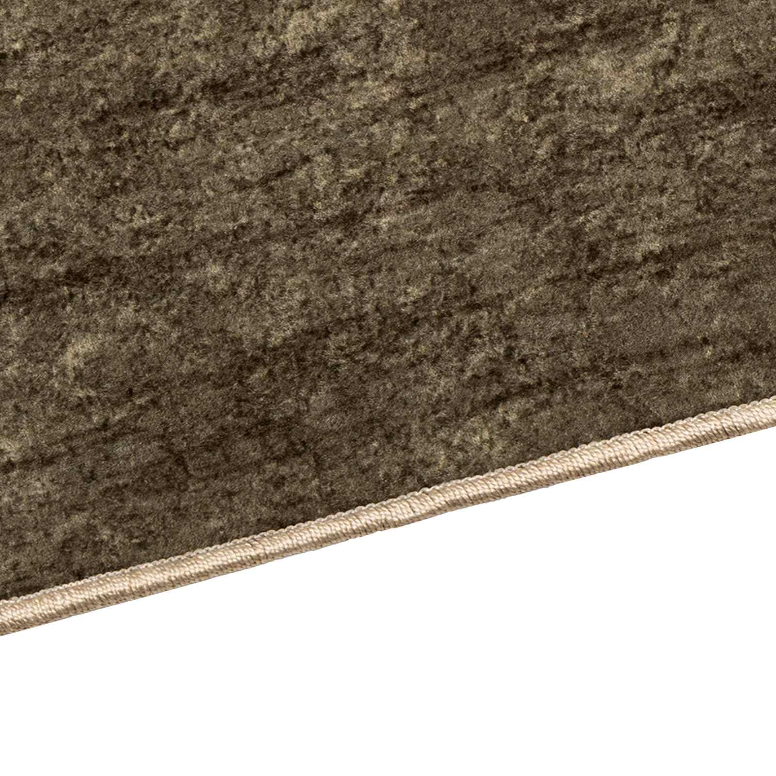 Marsa Tapis de sol, vert forêt, 80 x 100 cm, en polyester PVC, antidérapant, lavable, pour couloir, salon, chambre à coucher, chambre d'enfant, moderne, doux