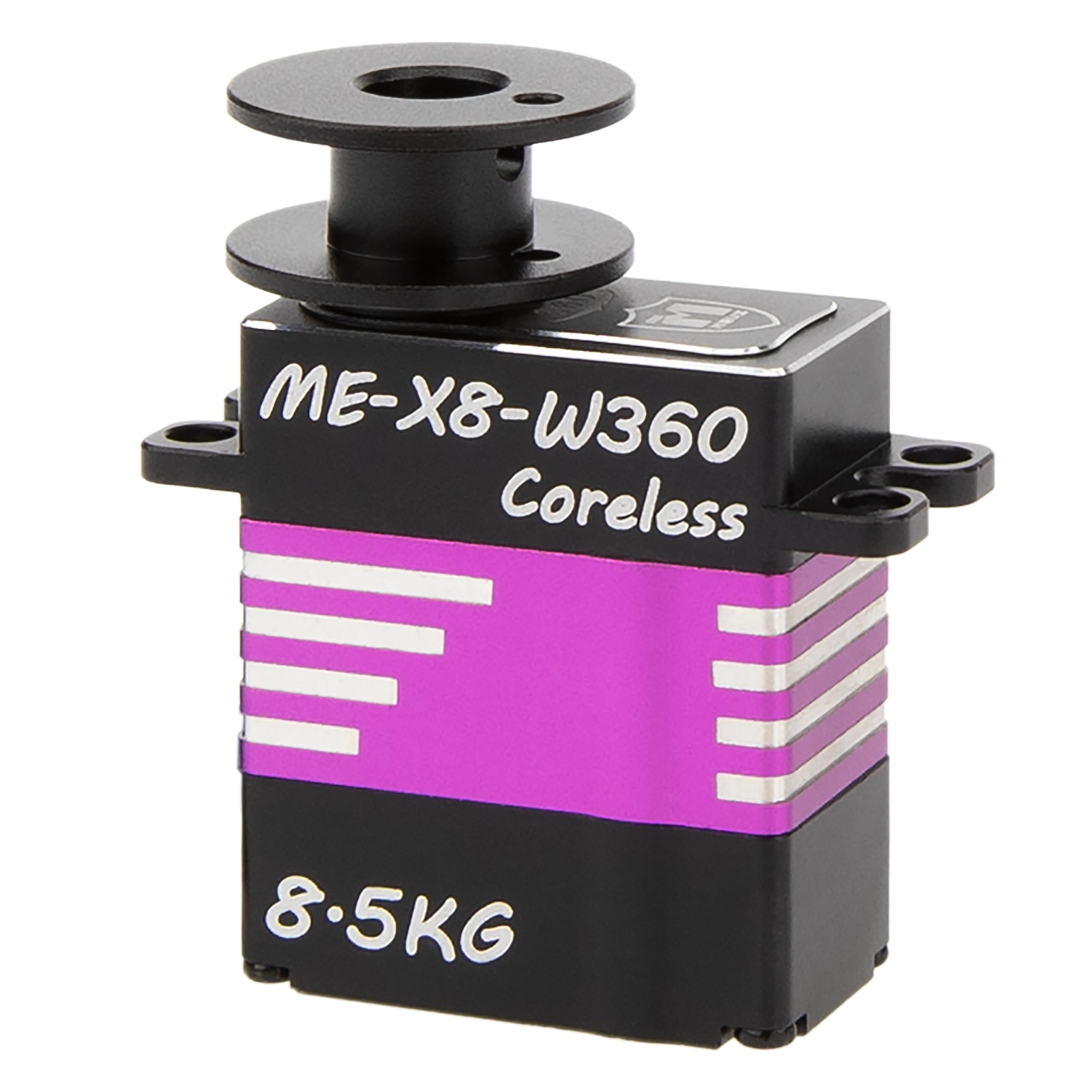 MEUS Racing 360 ° RC Winch Servo 8.5KG Coreless Servo per Axial SCX10 Capra UTB 1.9 Traxxas 1/10 1/8 RC Cars (ME-X8-W360)