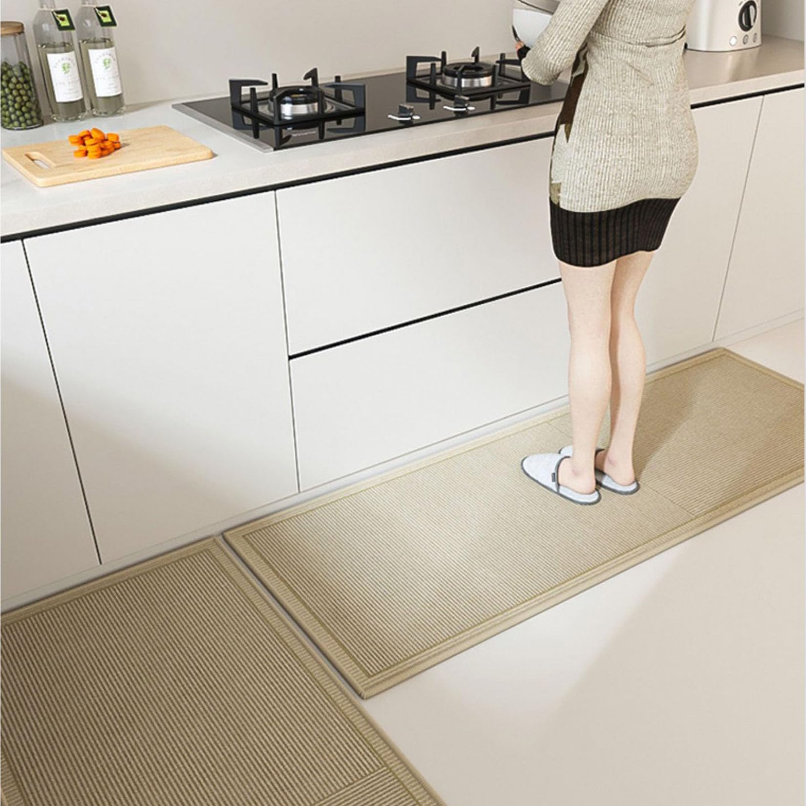 Tapis de couloir lavable pour une cuisine et une salle à manger chaleureuse au quotidien