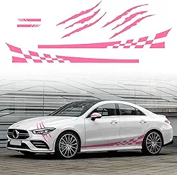 Decalque universal de saia lateral de carro marca de garra adesivos de farol espelho traseiro externo vinil corpo automotivo esportes corrida listra adesivos gráficos DIY modificado acessórios