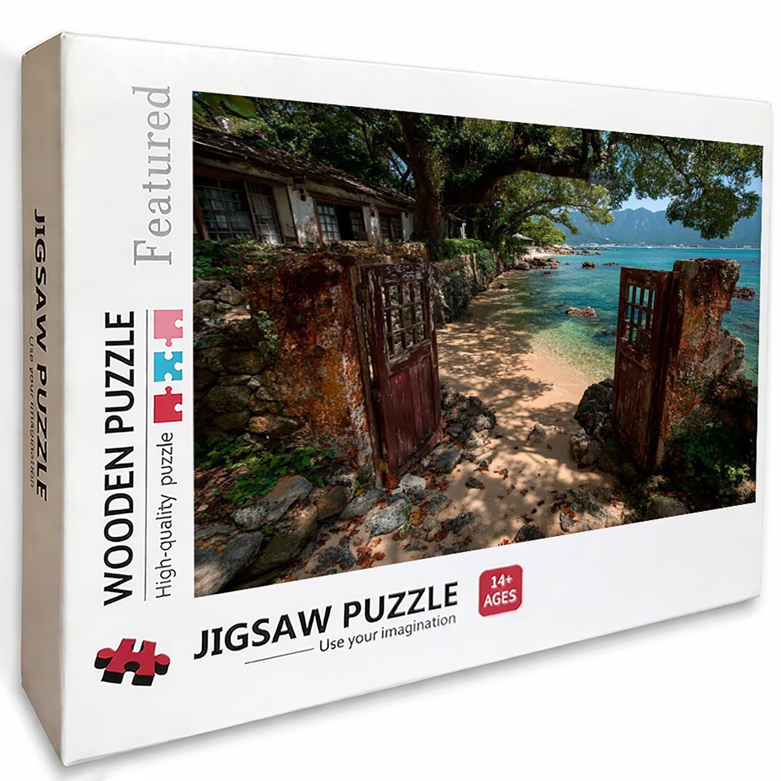 Baum Puzzle 5000 Teile für Erwachsene, DIY Holzpuzzle 156x105cm, Holzpuzzle Erwachsene für Die Ganze Familie, Groß Deko Puzzles und Geschenke, Clevere Rätsel, Geschenk für Mädchen, (Strand) Y-8502