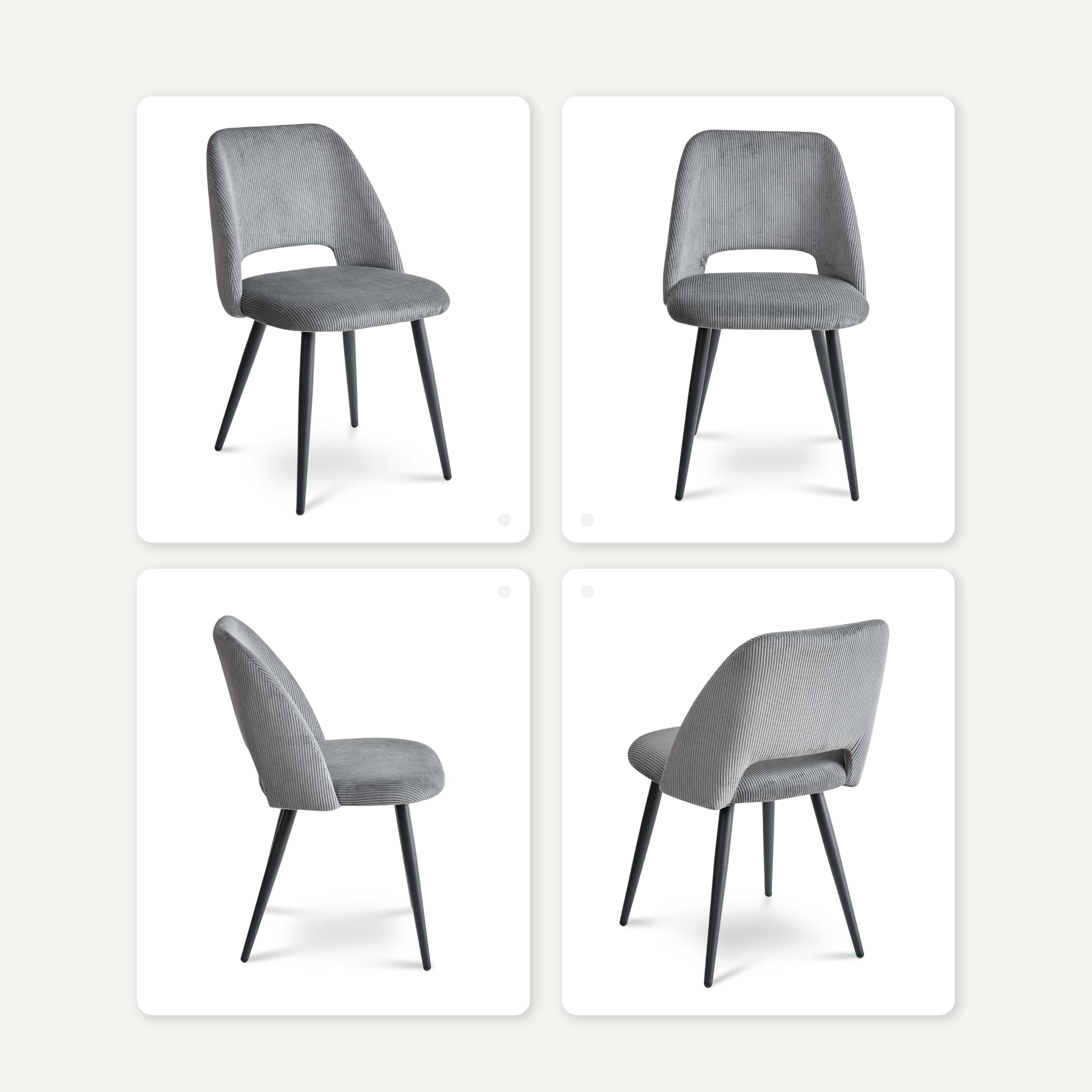 Esstisch und Stuhlset, Rechteckiger Esstisch 140 * 80 * 75 cm, 6 Gepolsterte Küchenstühle, 7 Teiliges Esszimmer und Stuhlset, für Esszimmer, Küche (Marmormuster + Grau)