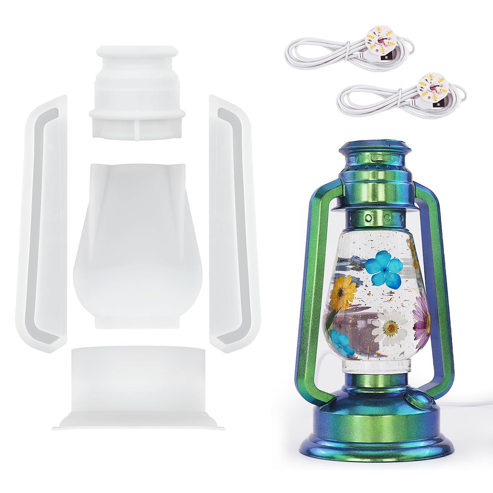 Amazon.com: Dnejiu Oil Lamp Resin Molds Set, Light Silicone Molds
