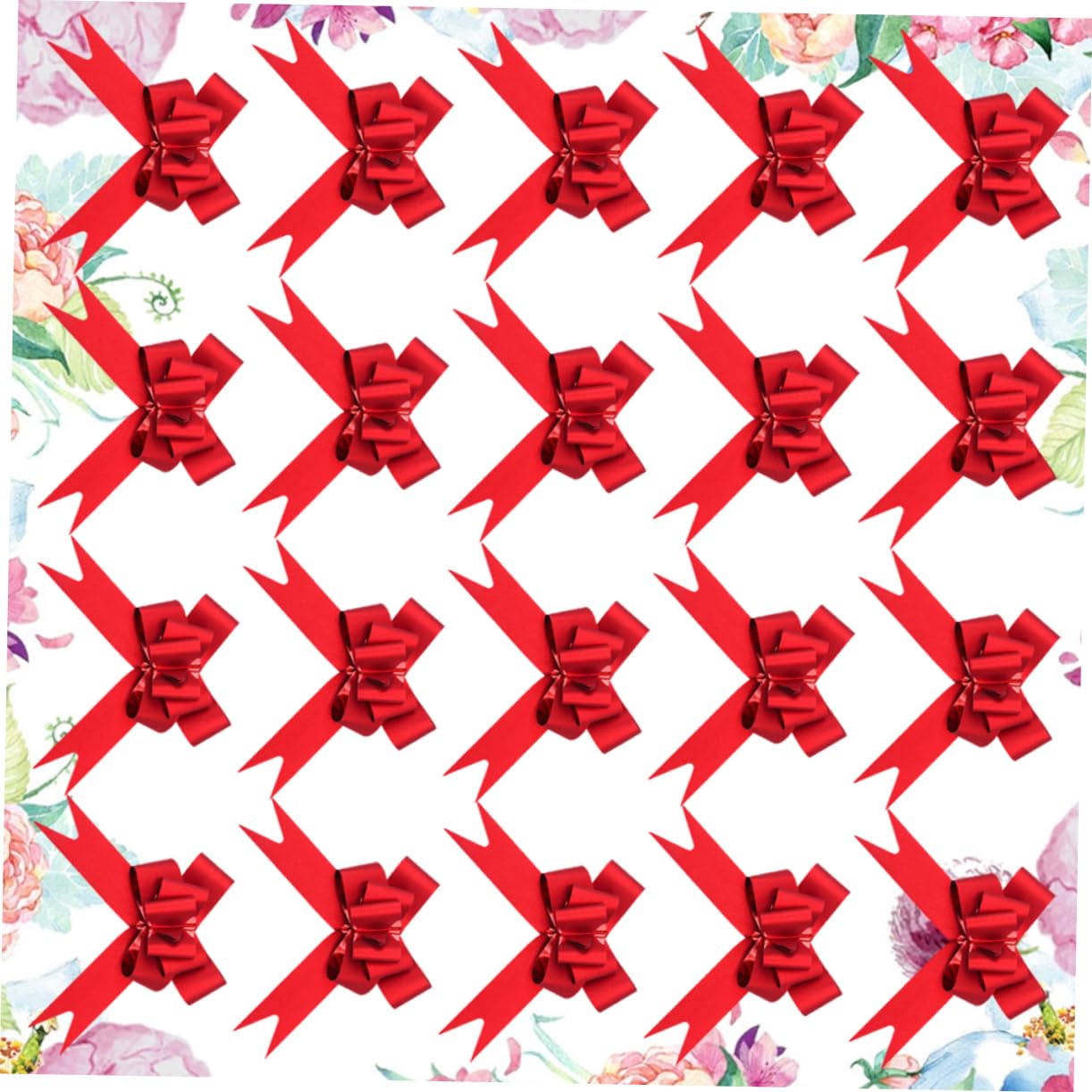 SOLUSTRE 60stücke Zierte Schleifen Mit Schneeflocken-muster Rote Geschenkband-schleifen Für Weihnachten Und Hochzeiten Dekorative Zugschleifen Für Festlichkeiten Und