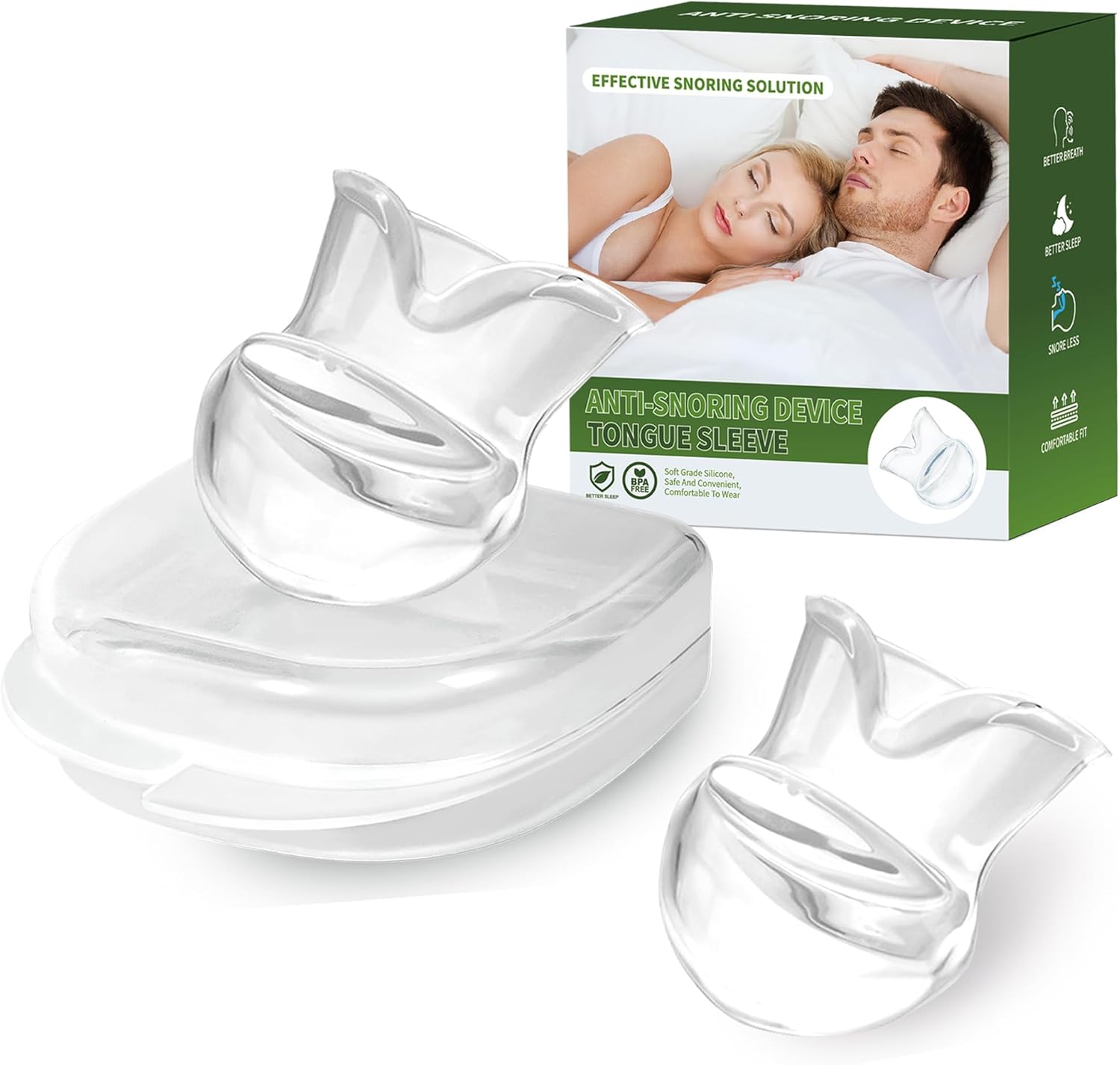 Anti-Snoring Devices, Reusable Snore Devices Stopper, Effective Snoring Solution for Men and Women – Z36