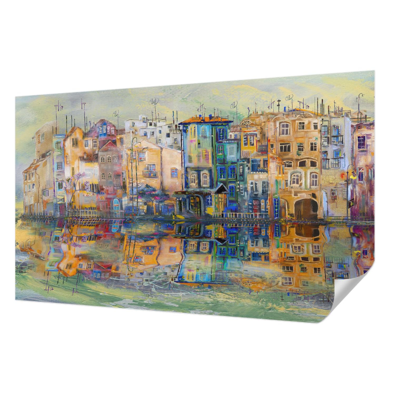 Décor panoramique autocollant haute qualité de 416x254 cm pour mur de salon